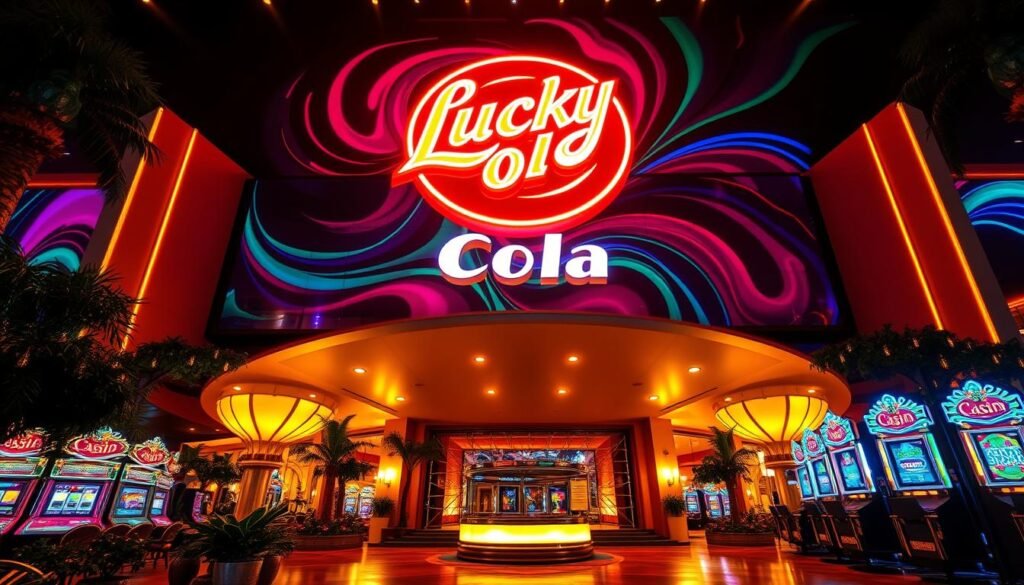 LuckyCola Casino vibrant colors