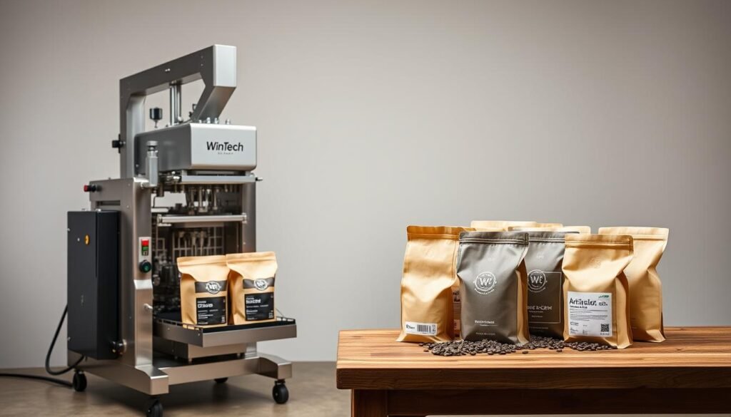 packaging of coffee beans